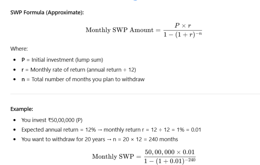 Systematic Withdrawal Plan illustration